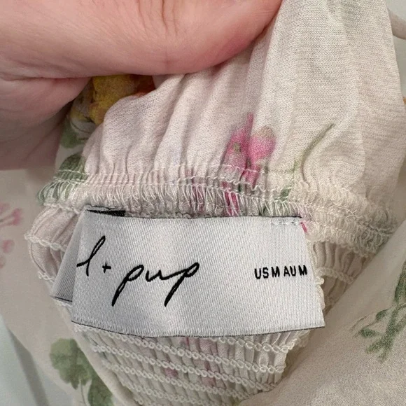 Petal and Pup Reverie Smocked Maxi Dress in Purple Ditzy Floral Size Medium - Picture 5 of 12